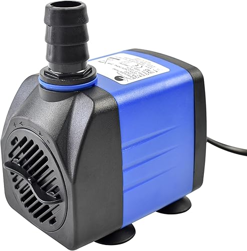 CHANCS Bomba de agua sumergible 10W 158GPH AC 110V FishTank Bomba 4.1ft High Liftfor acuario hidroponía