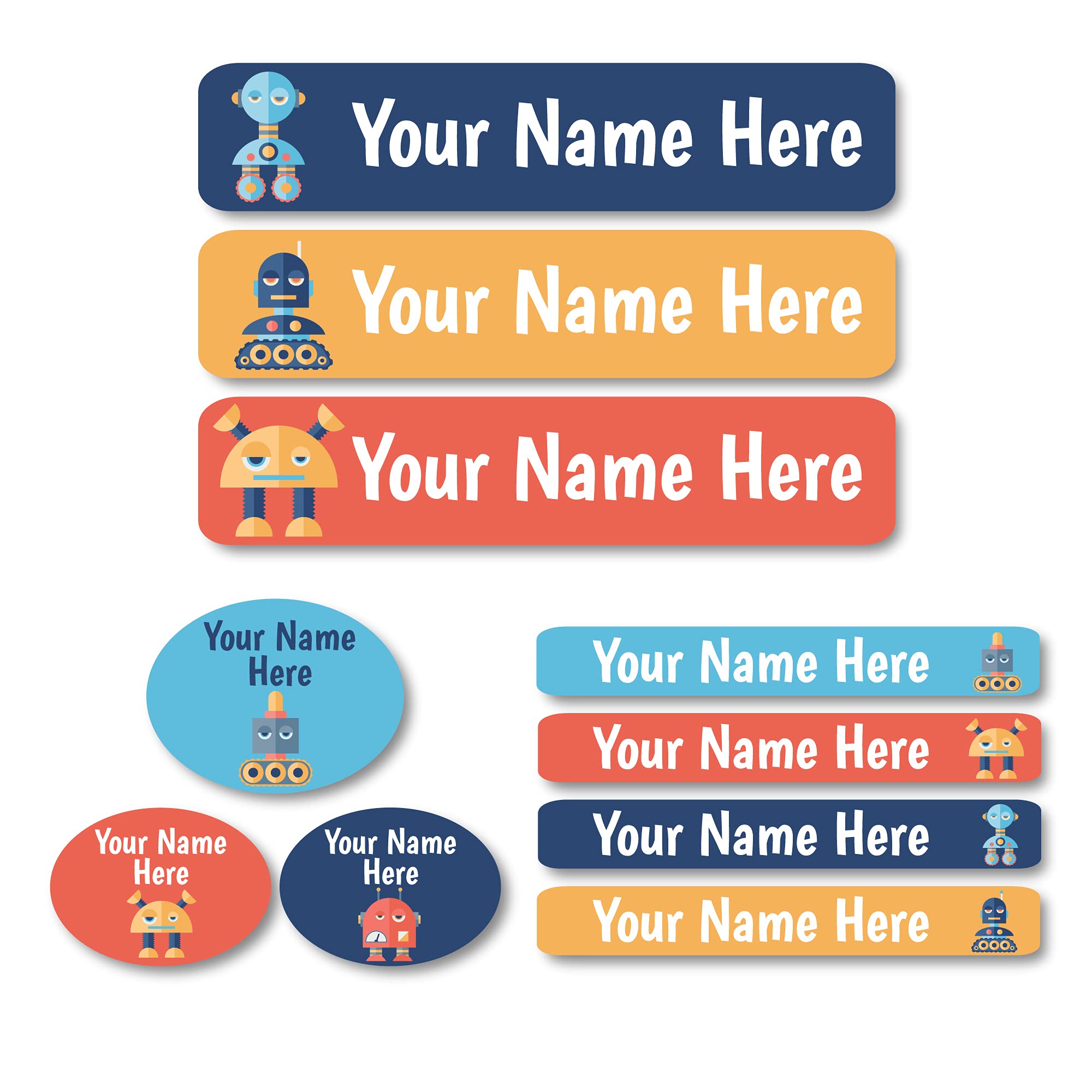 Lovable Labels Personalized Labels for Kids (85Pack) - 3 Label Sizes Waterproof Dishwasher Safe Peel & Stick Labels for School Supplies Daycare Camp