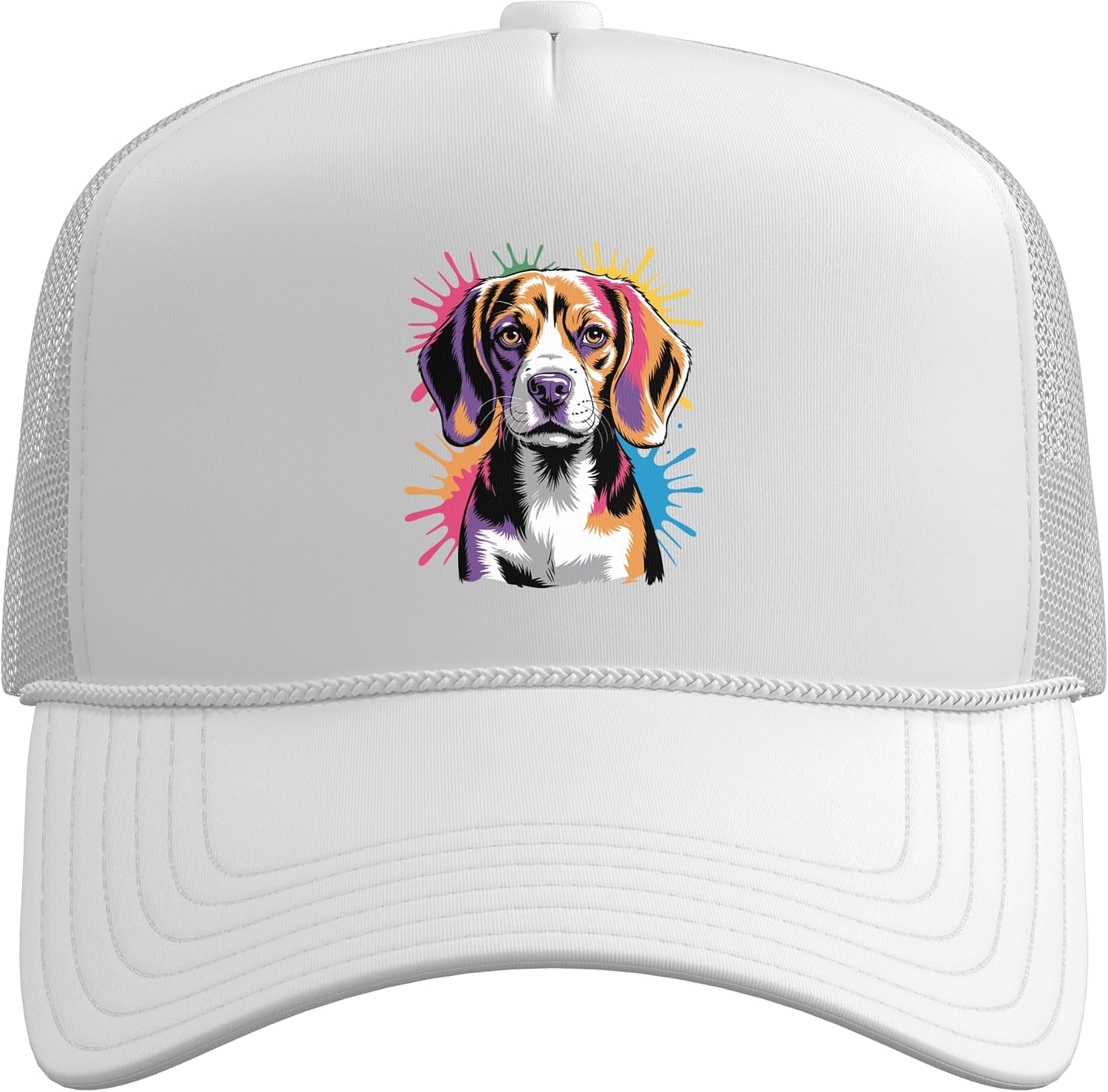 Cool Beagle Design for Men Women Kids Dog Owner Beagle Lover Trucker Hat with Adjustable Mesh Back image 2