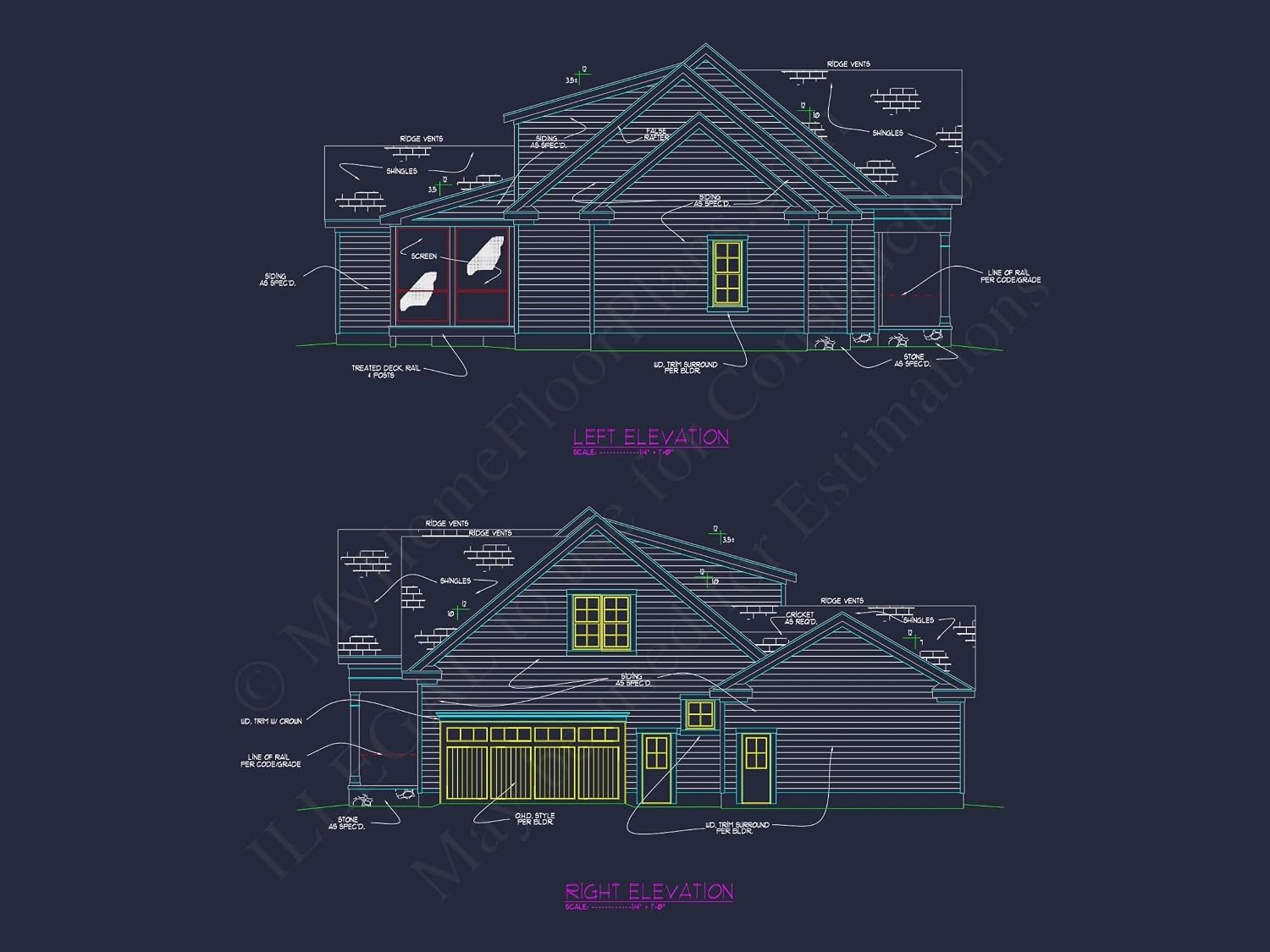 15-1853 HOUSE PLAN - Architectural House Designs | 2-Story 5-Bed CAD Floor Plan