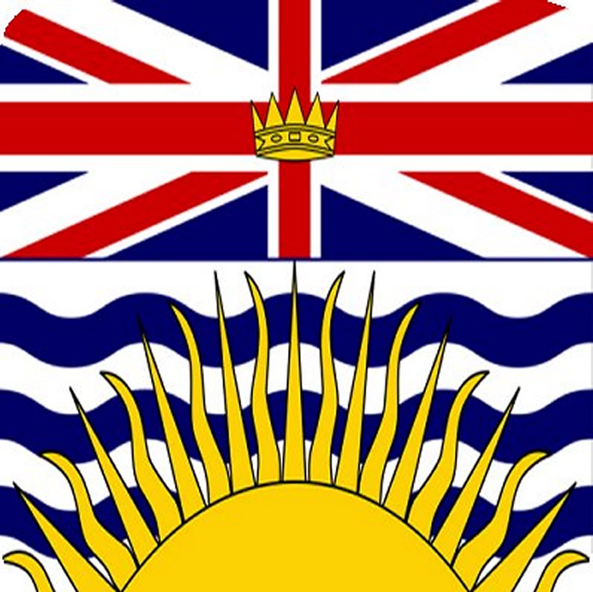 Pj4u Multicolor British Columbia Square Fridge Magnet Fantastic Souvenir