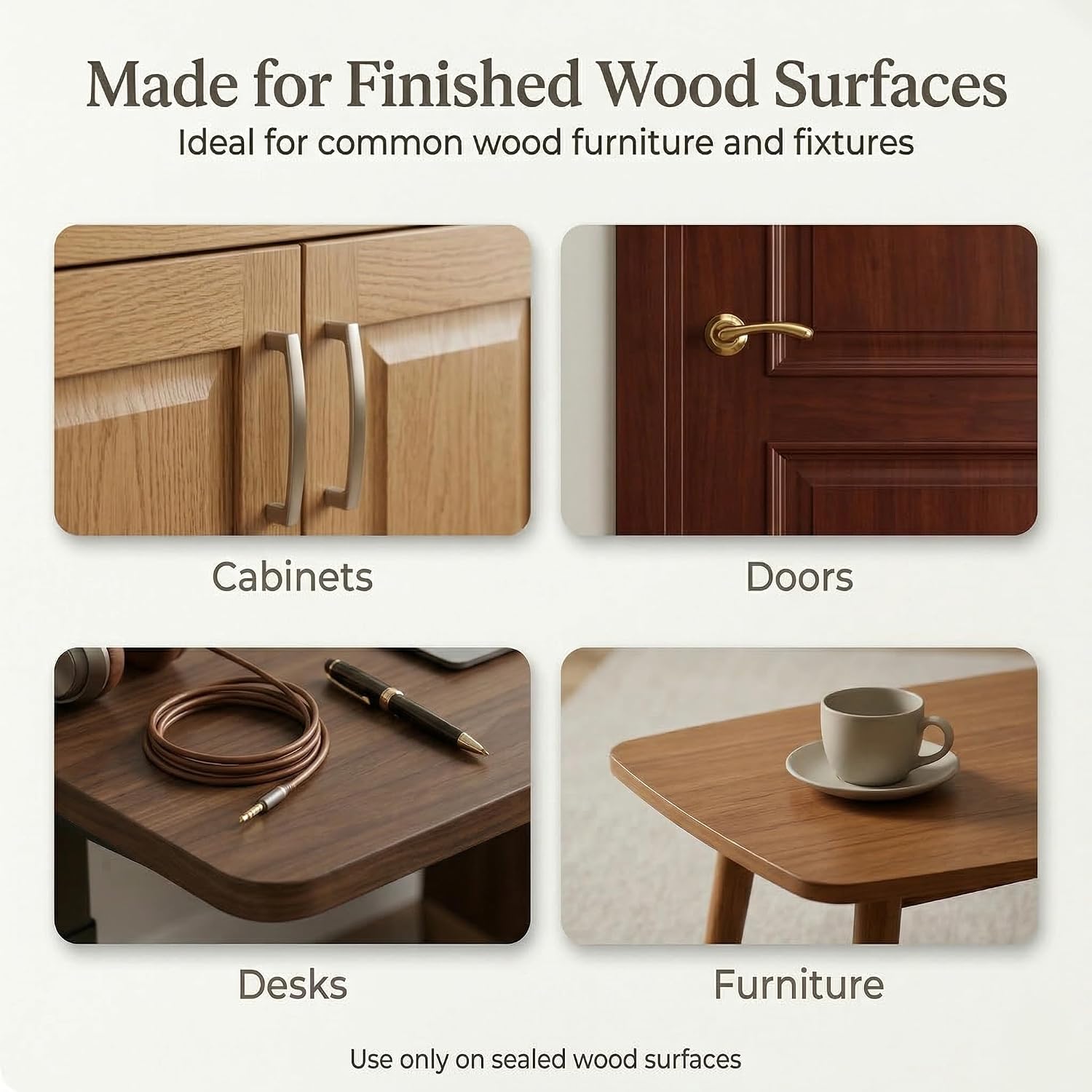 Wood Cleaning Wipes 180 Ct, Clean, Polish & Condition | Restore & Protect Shiny Surface, Wet Cleaner Wipes for Wooden Furniture, Kitchen Cabinets, Doors, Desks, Tables & Carved Wood