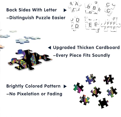 Miniatura 3 de Rompecabezas Hard Impossible para adultos, rompecabezas de desafío difícil de 1000 piezas, rompecabezas de árbol de color arcoíris para adultos