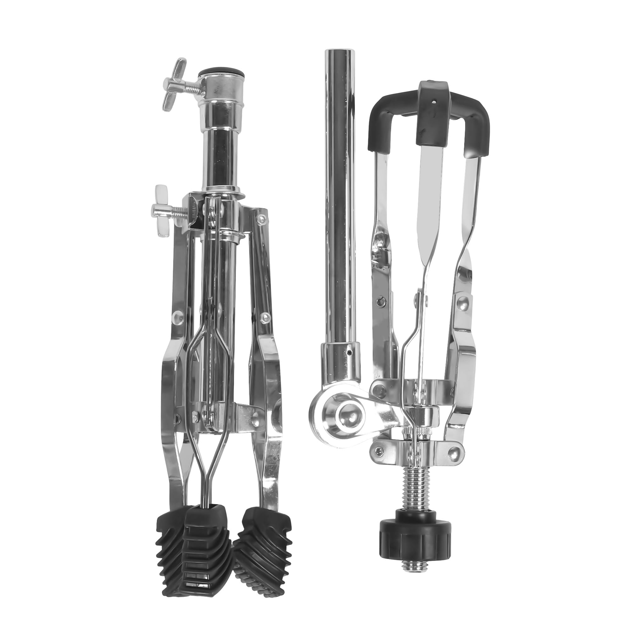 aleawol Snare - Soporte para tambor (altura ajustable 40 – 55 cm, ángulo ajustable, doble punta, para tambor de 25 – 38 cm)