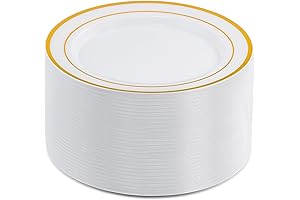 Exceptional Gold Plastic Plates for Memorable Weddings