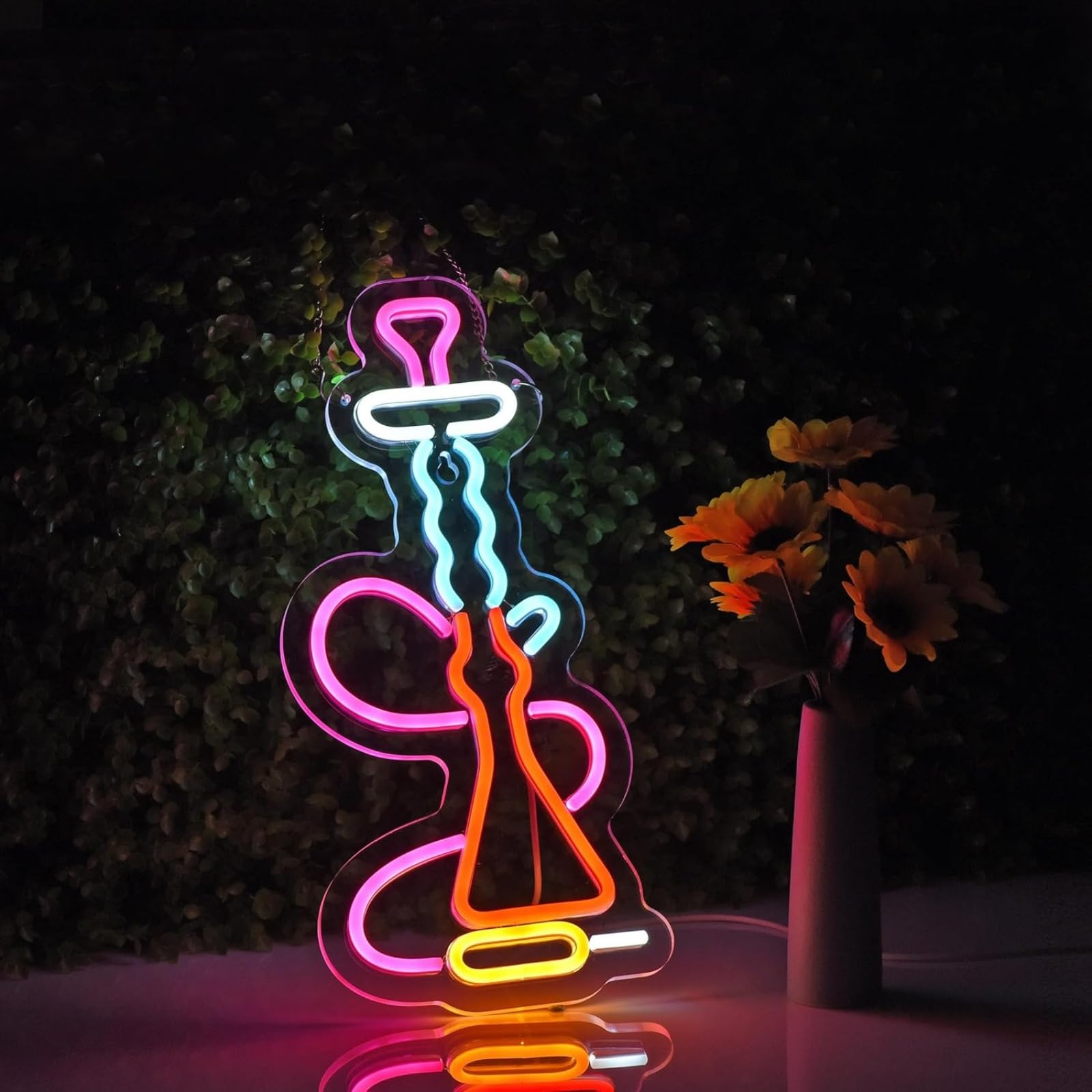Lampada decorativa acrilica dimmabile lampada a LED al neon illumina il segno per la camera da letto Salone Bar Cucina Festa Wedding Art Wall Decor