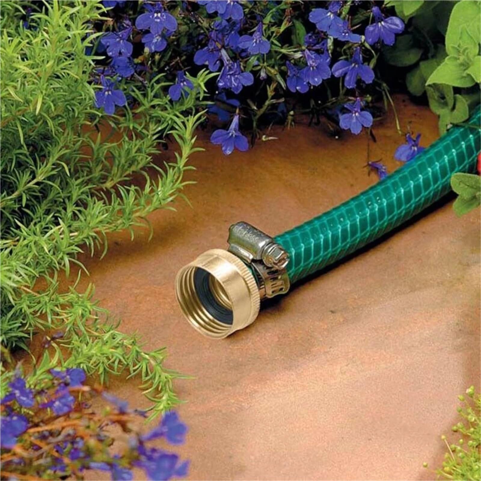 Connettori e raccordi per tubi flessibili da giardino, kit di riparazione con morsetti in acciaio inox per rubinetto esterno (esterno)
