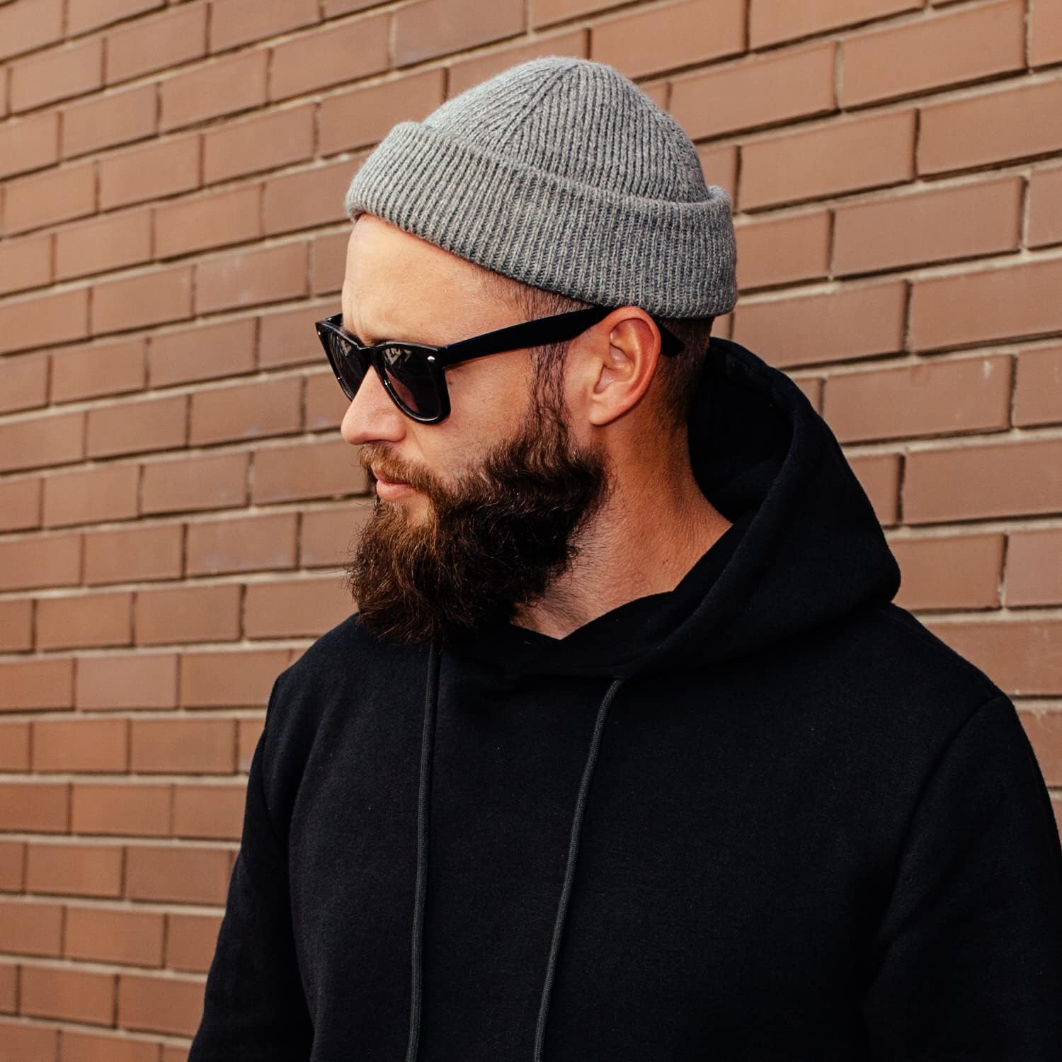 3PCS Short Fisherman Beanie Hat for Men Women, Wool Knit Cuff Winter Warm Hats - Image 6