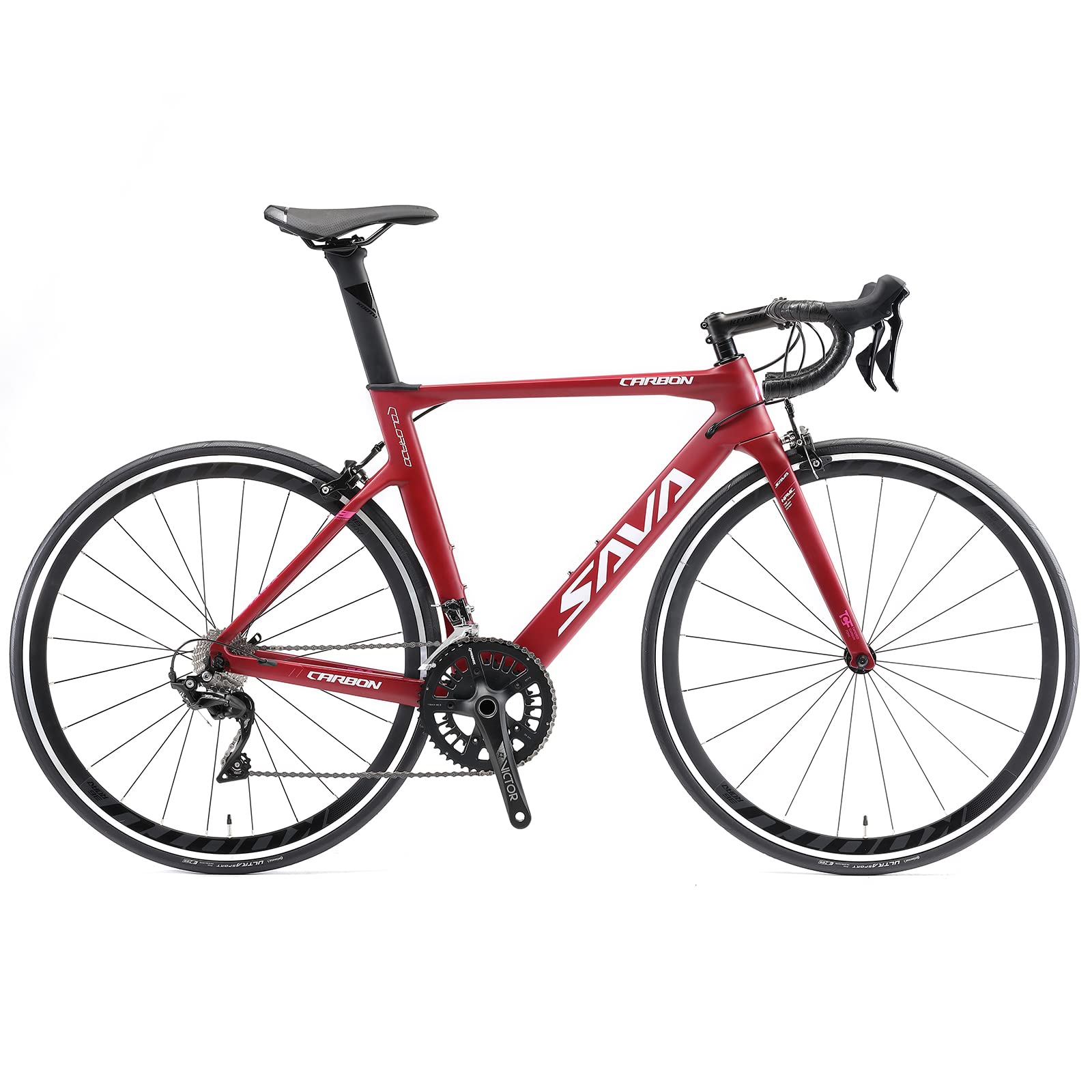 SAVADECK Carbon Road Bike, Windwar5.0 Carbon Fiber Frame 700C Racing Bicycle with Shimano 105 22 Spe