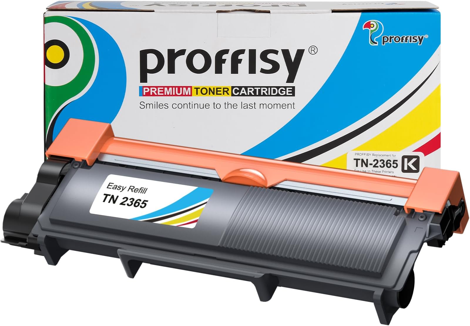 proffisy TN 2365 Toner Cartridge, Easy Refill TN2365 Cartridge Compatible with Brother HL-L2321D , L2361DN , L2366DW , L2320d , DCP-L2541DW , L2520D , MFC-L2701D , L2701DW (New -1pcs)
