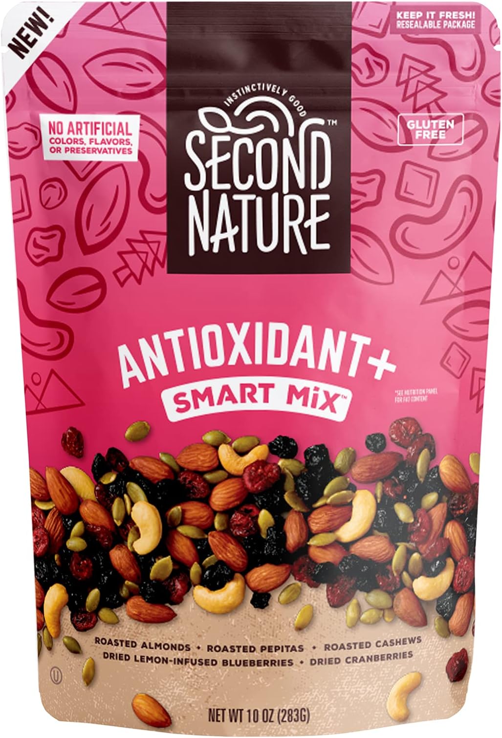 Antioxidant+ Smart Mix, Good Source of Antioxidant Vitamin E, No Artificial Colors, Flavors or Preservatives, Low Sodium, Kosher, Gluten Free, 10 Ounce (Pack of 6)
