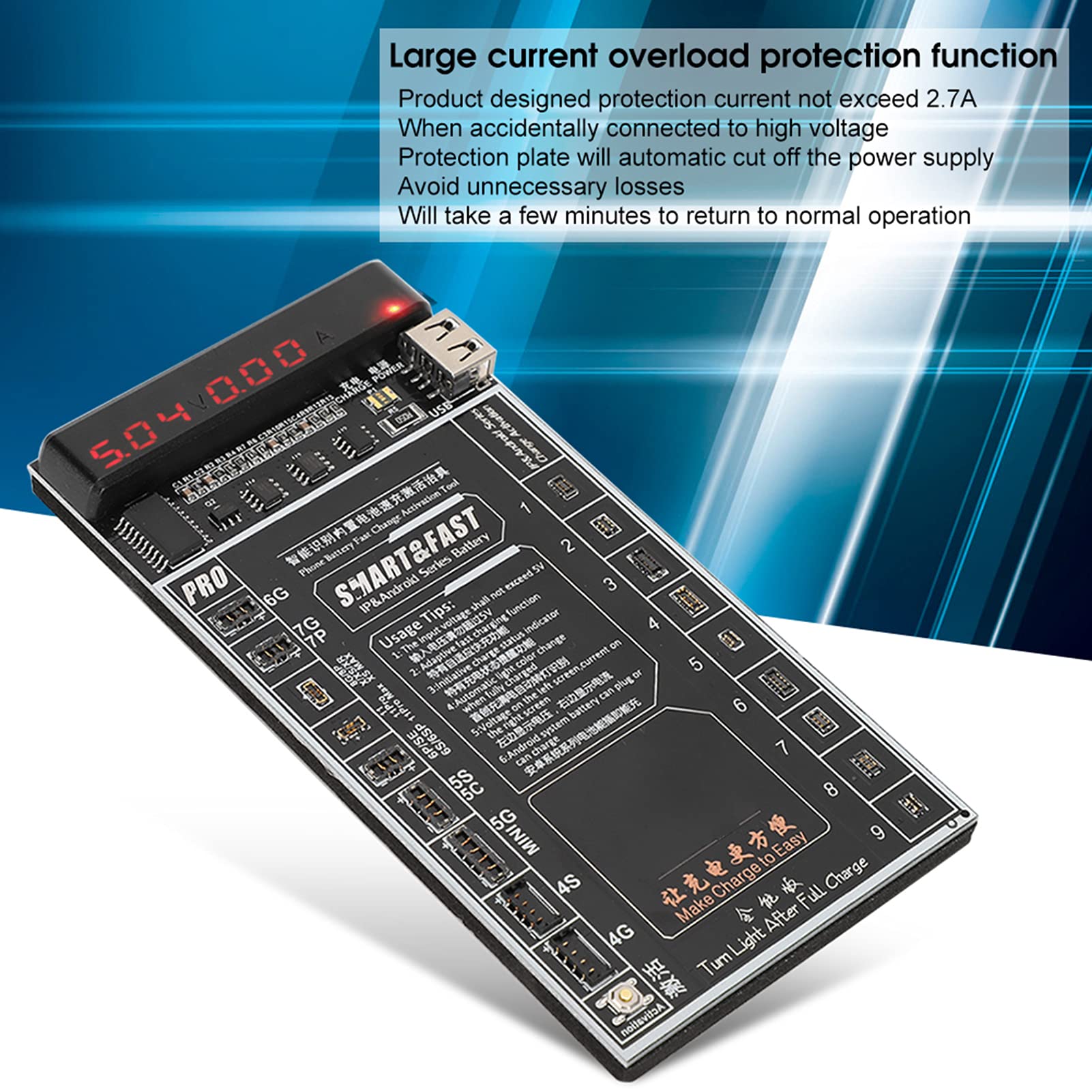Piastra per PC W209 Pro, Scheda di Attivazione della Batteria per Smartphone Attivazione della Batteria Interna del Telefono Cellulare Attivatore per Scheda Piccola(Scheda di attivazione W209 Pro)