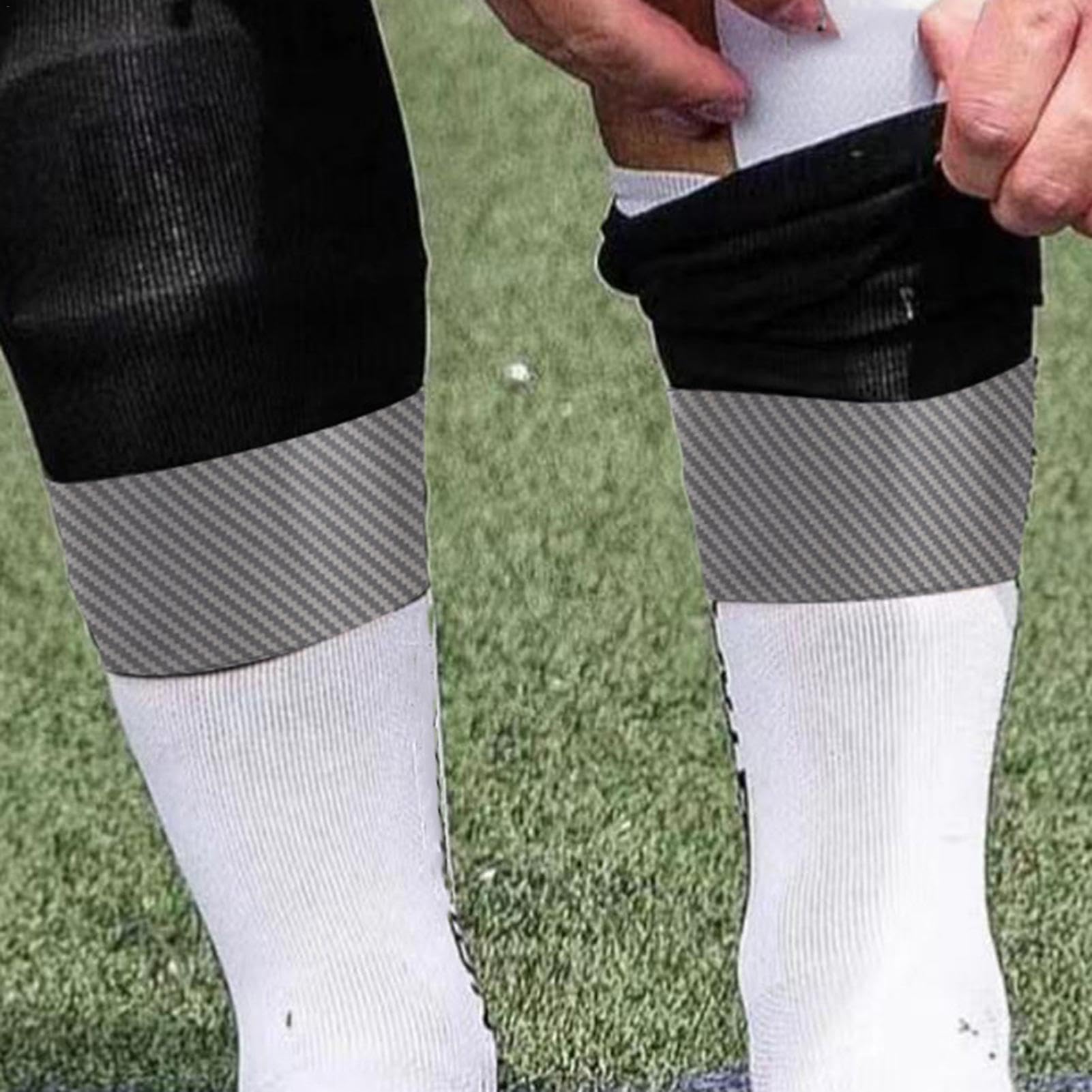 Chaussettes De Football Pour Protège-tibias De Football Pour Débutants (blanc, Adultes