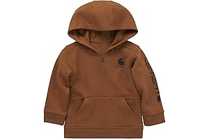 Carhartt Boys' Long-Sleeve Half-Zip Hooded Sweatshirt