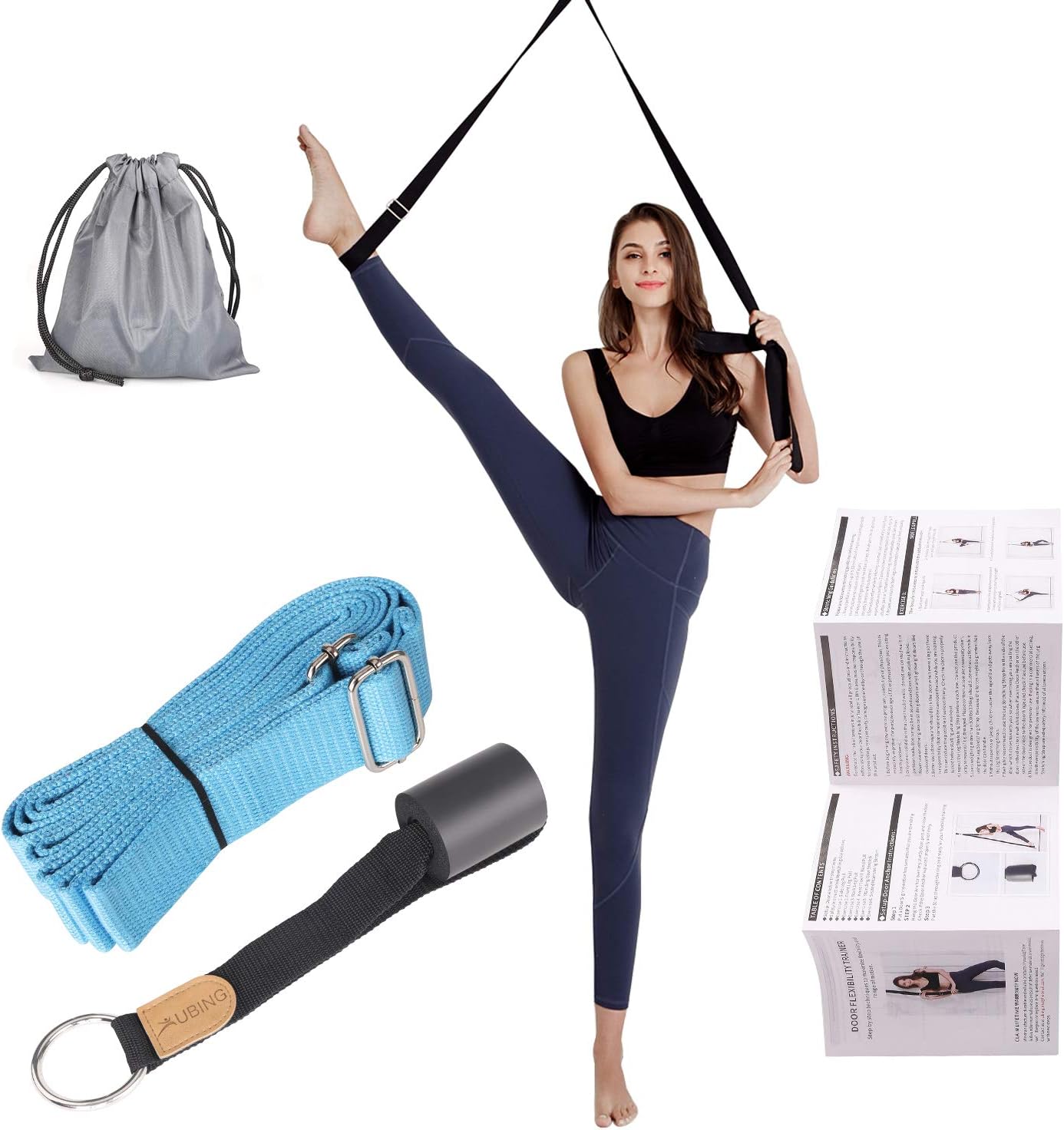 Leg Stretcher, Door Flexibility Trainer, Over The Door Strech Strap for Flexibility, Splits Trainer for Dance Ballet Cheer Gymnastics Taekwondo Stretching