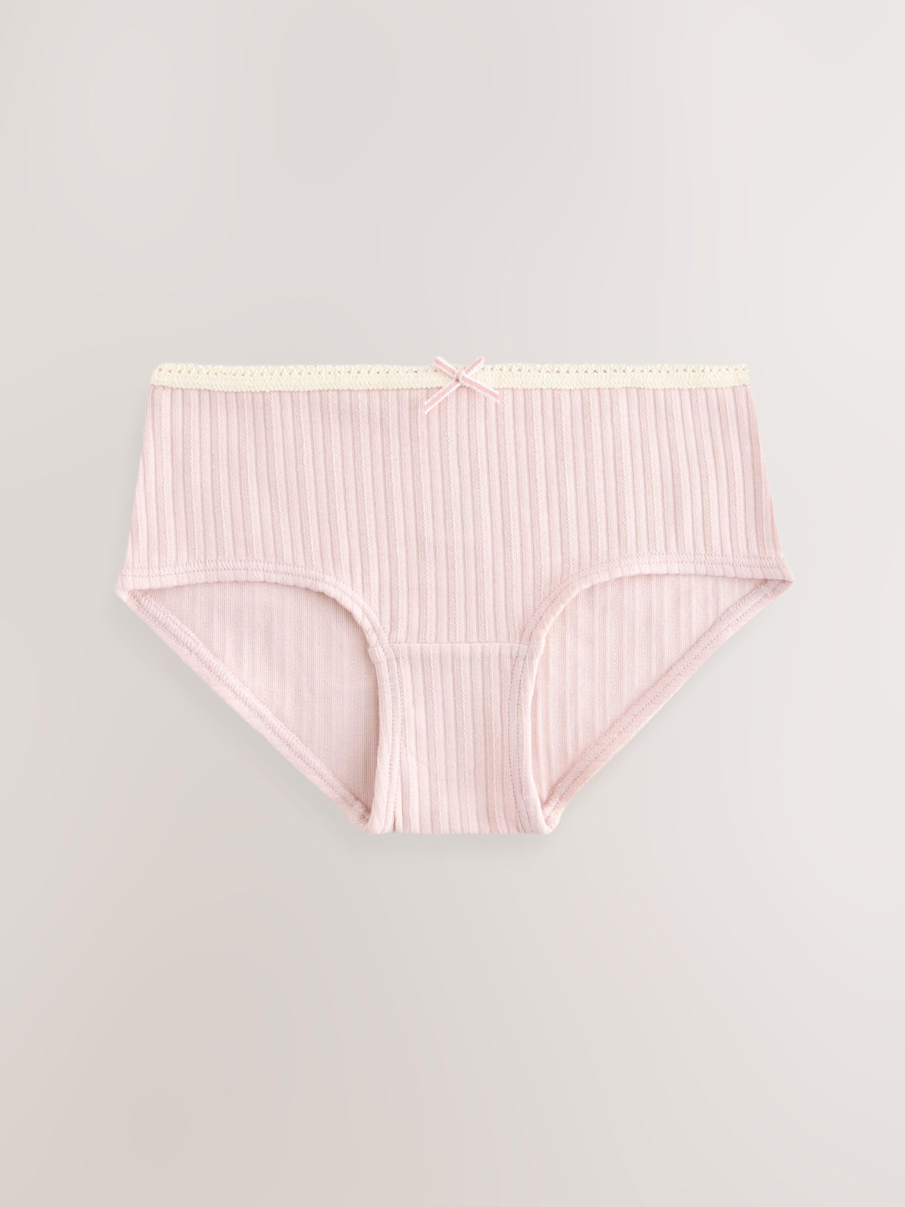 NEXT Fille Slip taille basse texturé, lot de 5