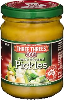 Three Three Sweet Mustard Pickles 250g