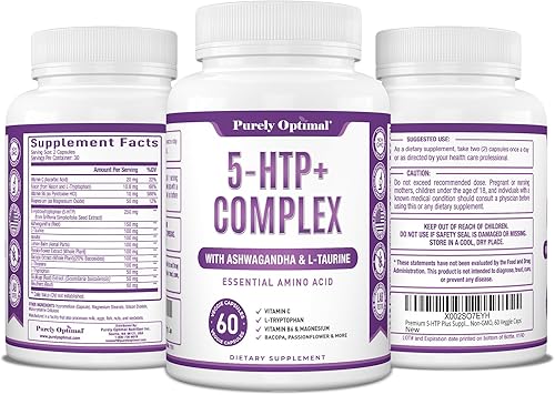 Miniatura 9 de Suplemento premium 5-HTP Plus de 250 mg de fuerza máxima  Ayuda para dormir impulso del estado de ánimo promueve la calma y la relajación apoyo para