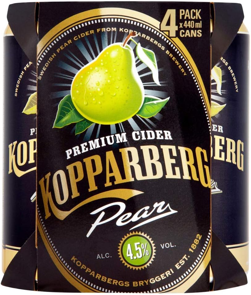 Kopparberg Premium Pear Cider 440 ml (Pack of 4)