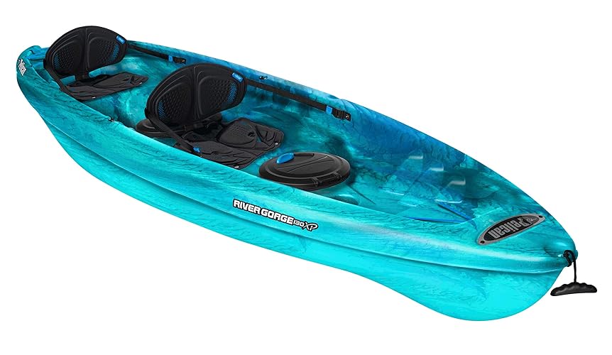 Pelican - River Gorge 130X Tandem Kayak - Sit-on-Top - Recreational 2 Person Kayak - 13 ft