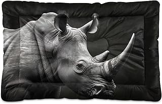 Kigai Wolf Mountain Dog Bed Machine Washable Pet Bed Mattress Comfortable Soft Pet Bed Mat Non-Slip Bottom Couch for Small Medium Dogs,24x18 Inch