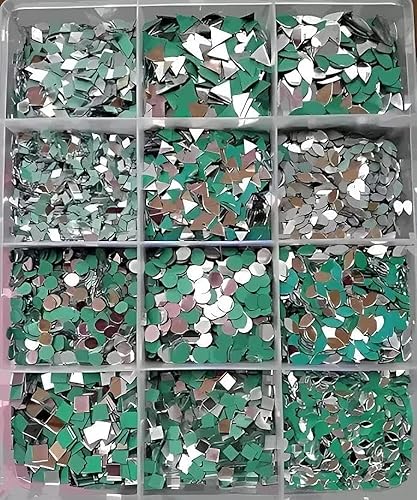 12 Shape Mirror Kit for Lippan Art and Craft Work