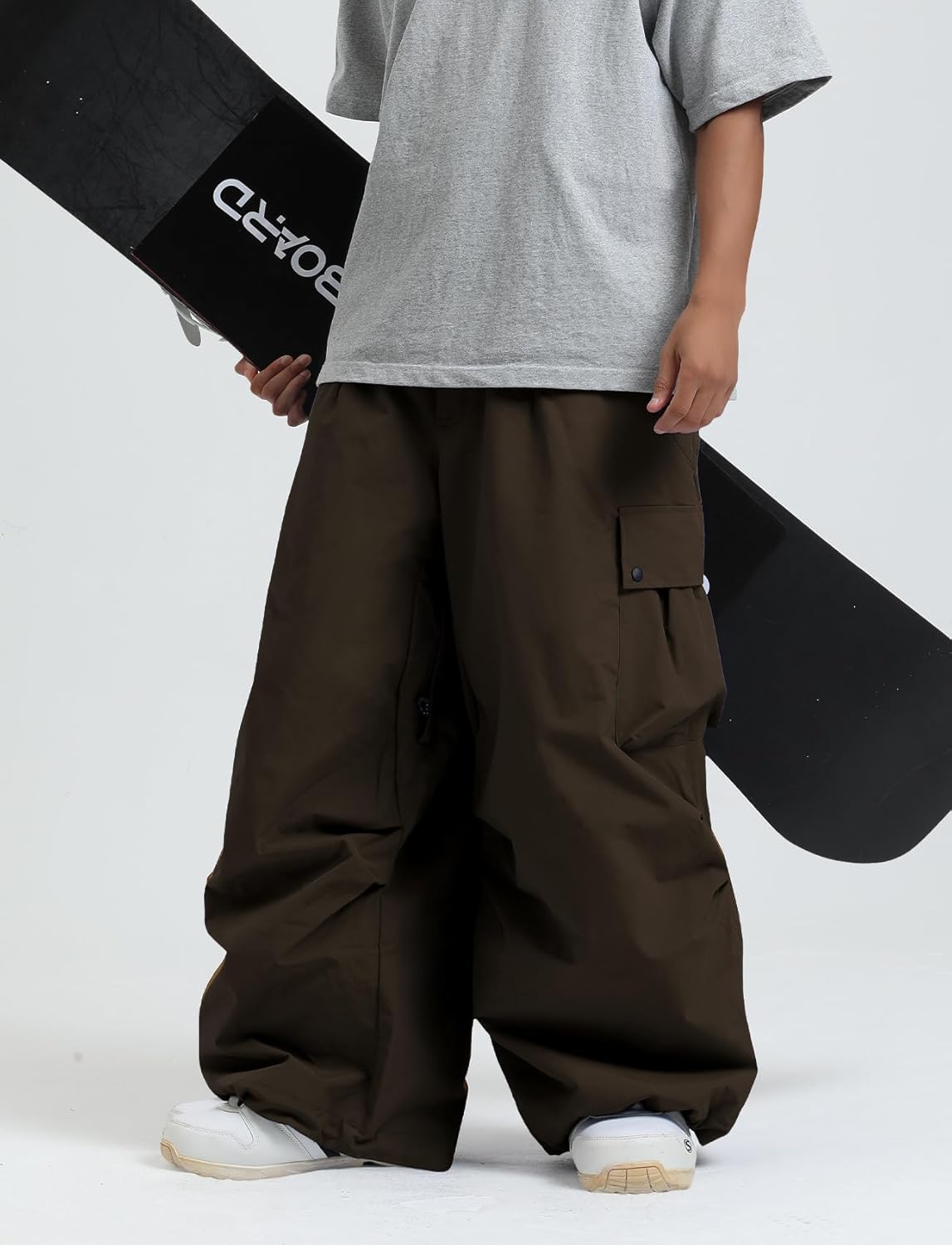 GSOU SNOW Women Men Ski Pants Snowboard Pants Super Baggy Snowboarding Loose Snow Sport Insulation Waterproof Windproof - Image 2