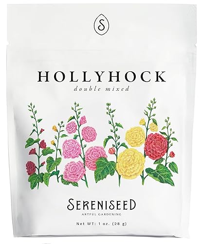 Sereniseed Double Mixed Hollyhock Seeds (1 oz)