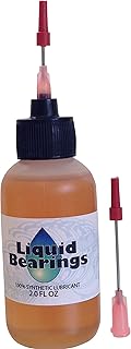 Large 2 oz. Liquid Bearings, The Superior 100%-Synthetic Oil for Wall Clocks or Any Clocks, frees Sticky or Rusty mechanisms, Never Becomes Gummy, The Best for Clocks of All Types!