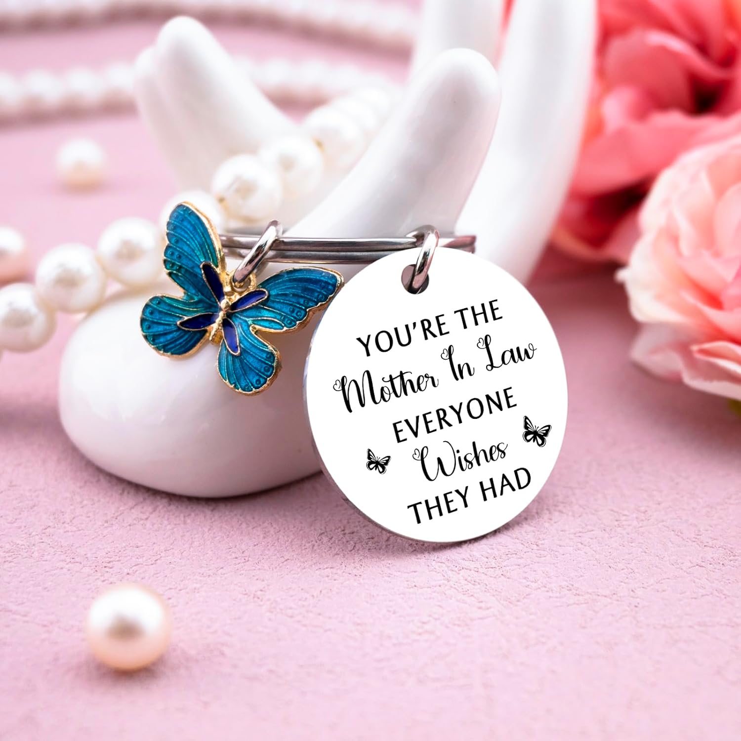 Mother In Law Gifts Mama Keychain Mom-In-Law Birthday Gifts From Daughter Mother Of The Groom Gift Keychain For Christmas Mothers Day Gift For Mothers-In-law - Image 3
