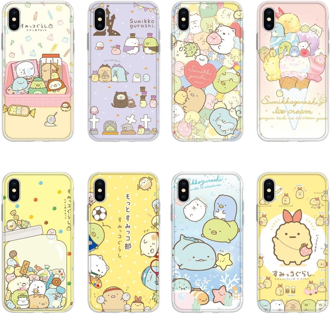 Amazon Co Jp Buyoo Sumikko Gurashi Smartphone Case Smartphone Cover Soft Shell Polar Bear Tonkatsu Cat Weed Mobile Phone Case Iphone 12 Pro Max Case Iphone 13 Case Protective Cover Phone Case Soft Case