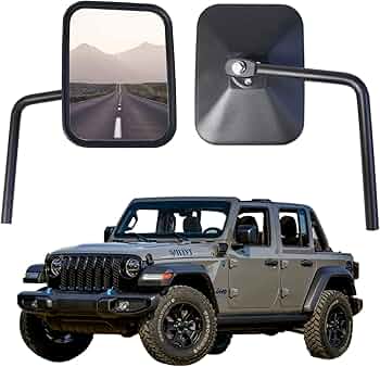 ジープ・ラングラー JK/JL/JT 4スチールチューブドア セミドアミラー付き ジープ・ラングラー JK/JL/JT 4スチールチューブドア セミドアミラー