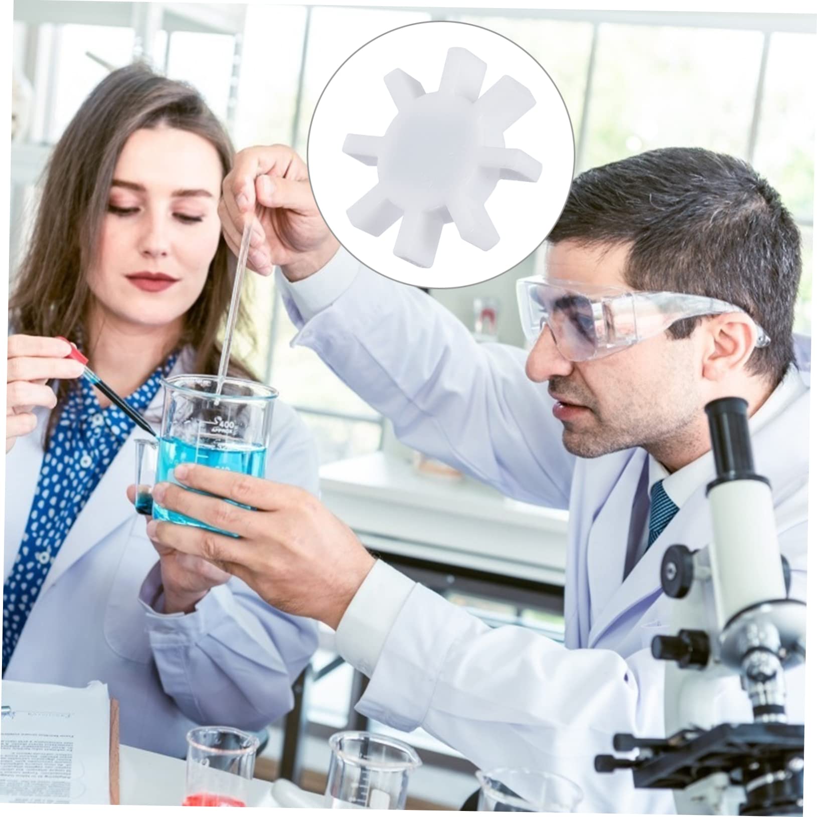 ULTECHNOVO 10piezas Barra De Agitación Magnética Octagonal Para Laboratorio Para Mezcla De Líquidos Investigación Química y Biológica