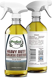 Degreaser Cleaner Heavy Duty Cleaning Spray 16 oz - Kitchen Cleaner for Stubborn Splatters, Stove Top, Grill, Drip Pans, & Oven Cleaner - Safe on All Surfaces - Fresh Scent