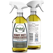 Degreaser Cleaner Heavy Duty Cleaning Spray 16 oz - Kitchen Cleaner for Stubborn Splatters, Stove Top, Grill, Drip Pans, Oven Cleaner - Safe on All Surfaces - Fresh Scent