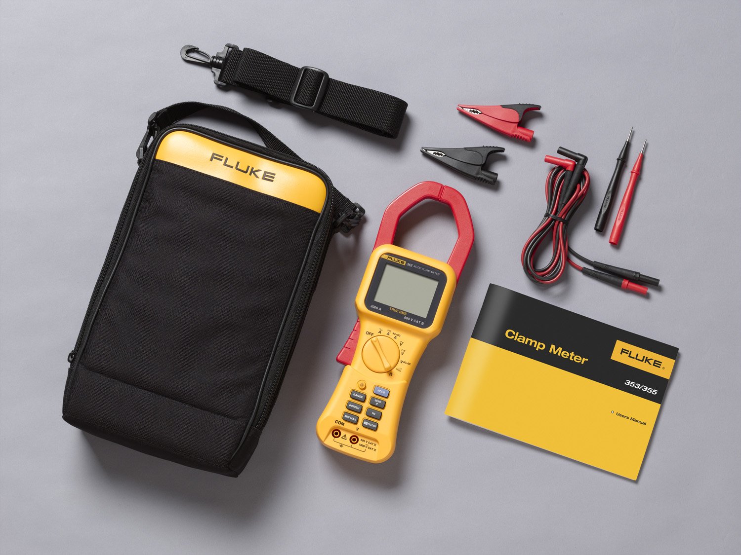Fluke 355 Multimetro a pinza 2000A, 1000V AC/DC, frequenza e resistenza