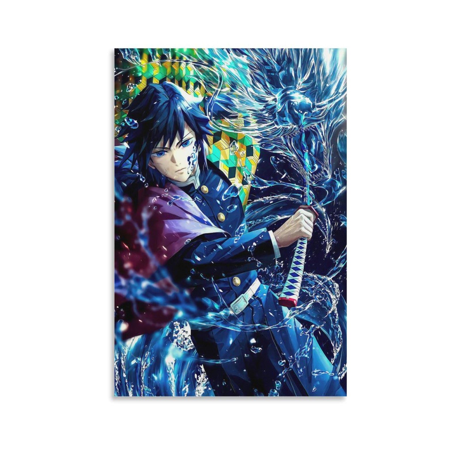 Tomioka Giyu Poster Artworks Canvas Poster Room Aesthetic Wall Art