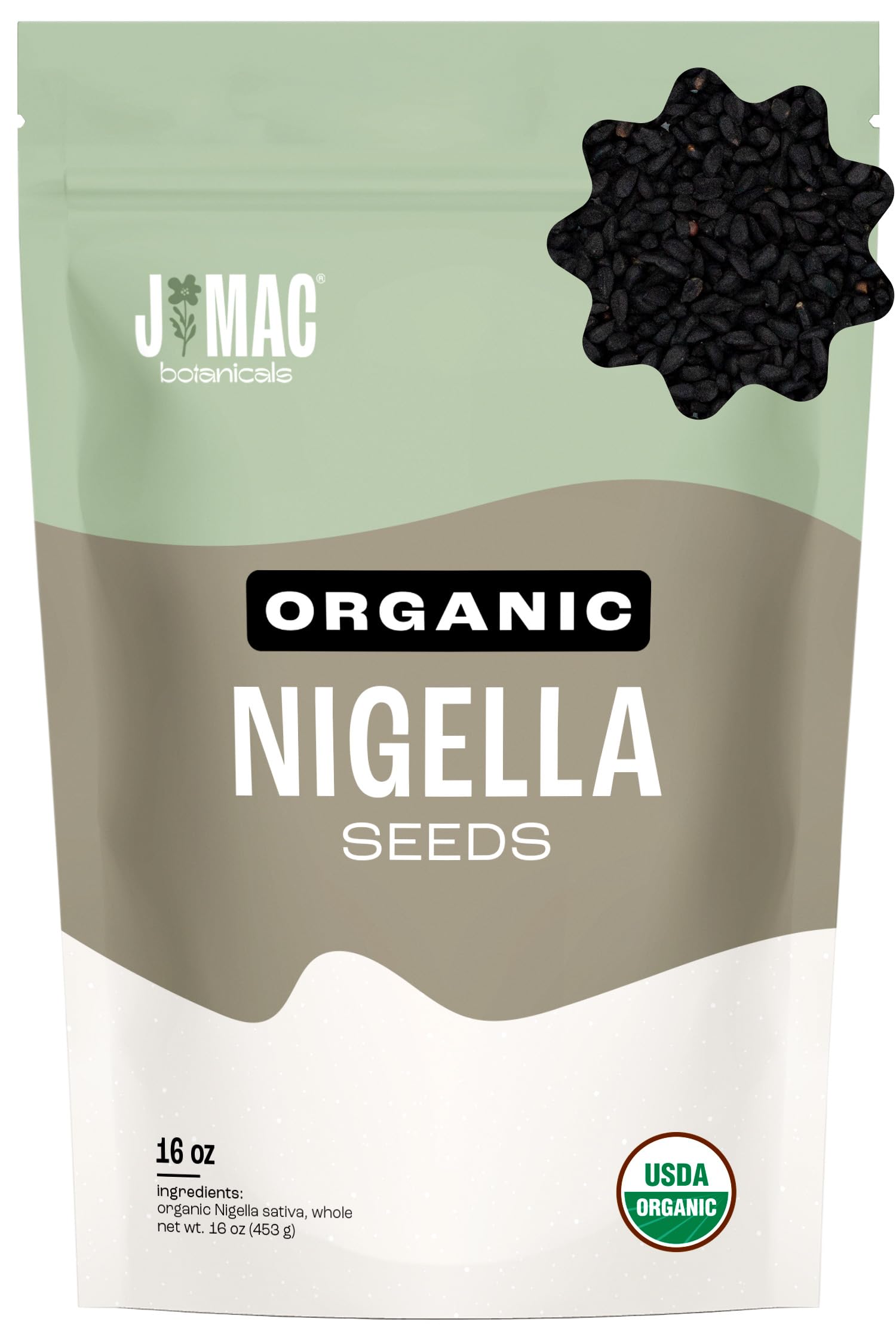 Organic Nigella Seeds (1 Pound), USDA Certified, black cumin seed, Nigella Sativa, Kalonji Seeds