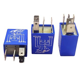 JCB Backhoe Parts Micro Relay, 12V High Capacity, 3 Pcs. Part No. 332/C3148 716/30149