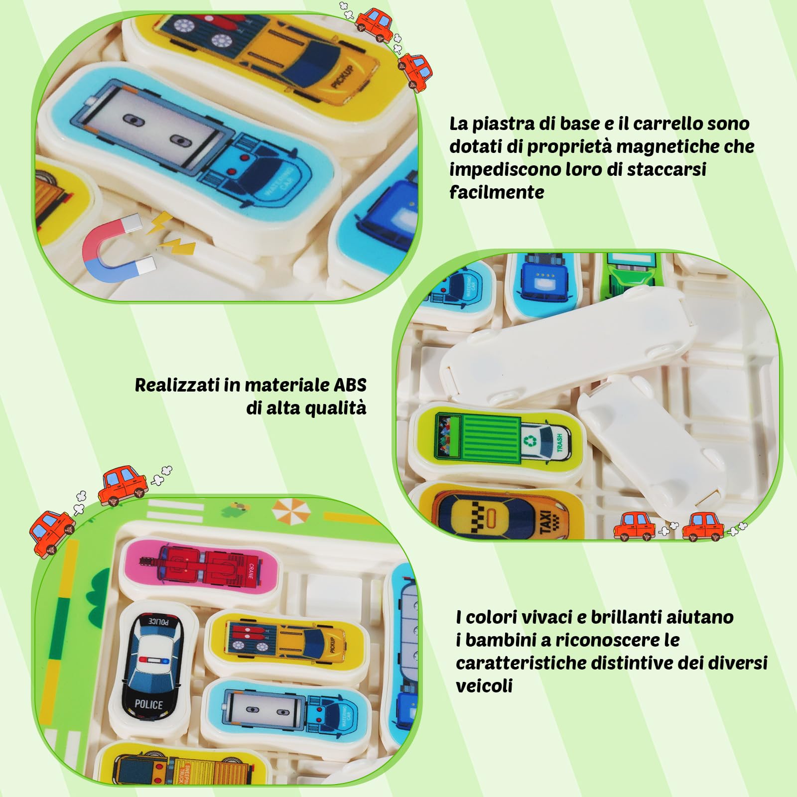 Giochi di Logica e Parcheggio per Bambini da 3 a 10 Anni – Gioco di Ingorghi Stradali con 360 Livelli, Puzzle Educativi in Legno per Famiglie, Idea Regalo per Ragazzi e Ragazze
