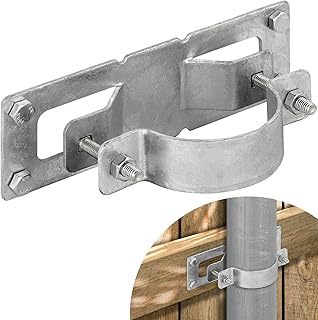 36 Pack Fence Brackets, Black Fence Frame, They use to Attach a Wooden Fence to a Chain Link, Anyone Wants to Convert Their Wooden Poles to Metal Poles (Silver)