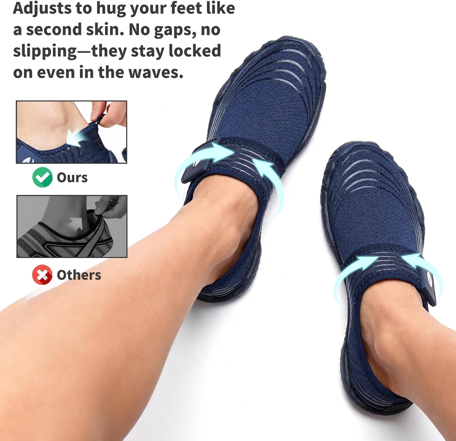 LIZRHA Water Shoes for Men and Women Quick Dry Aqua Swim Barefoot Shoes for Outdoor Fishing Beach Pool Boat Surfing Walking Water Park and Yoqa Activities