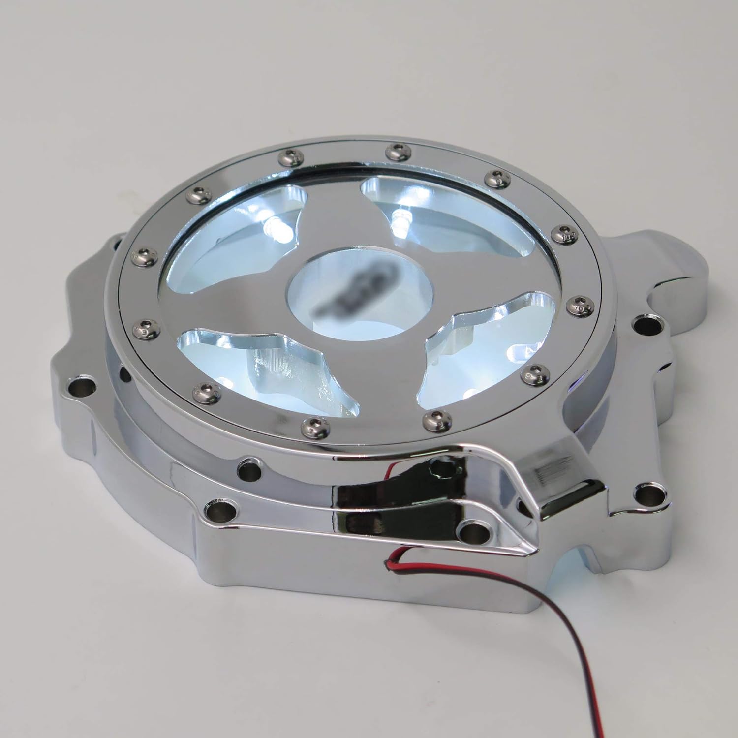 HTTMT- CBR Logo Engine Stator Cover Black Compatible with 04-07 CBR1000RR/04-14 CB 1000RR [P/N: MT050-BK]