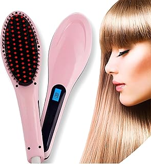 مكواة فرد الشعر - استمتعي بالتحول النهائي لشعرك باستخدام فرشاة فرد الشعر الخزفية التي تتميز بشاشة LCD وتحكم في درجة الحرارة قابل للتعديل لتصفيف مثالي في كل مرة.