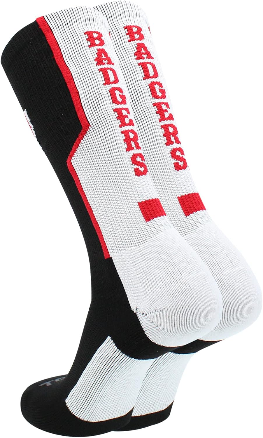 TCK NCAA Perimeter Crew Sock, Athletic Performance Team Sports Socks for Men and Women, Moisture Wicking, Officially Licensed