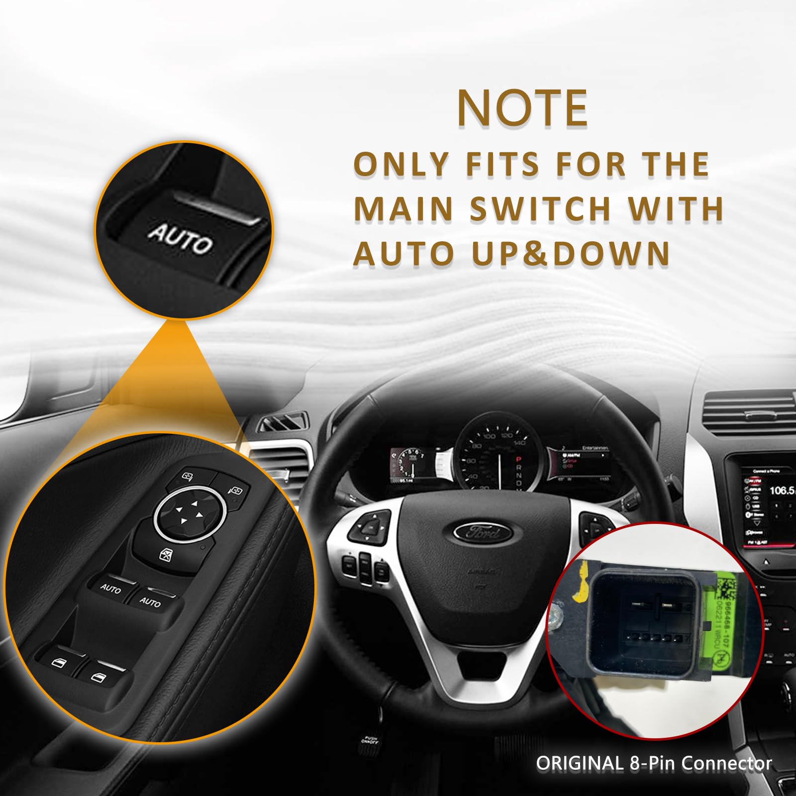 Amazon.co.jp: Unikpas 運転席側ウィンドウモーター フォード