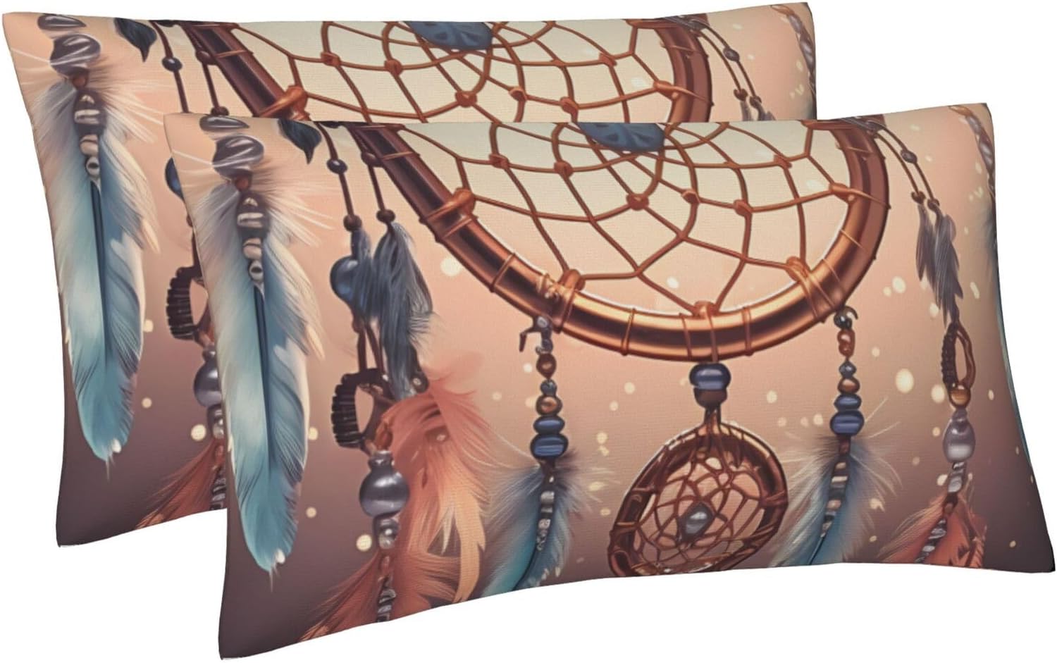 Pillowcases Set of 2, Native American Dream Catcher King Pillow Cases for Hair and Skin, Super Soft Cozy Pillow Case Covers with Envelop Closure, 20x36 Inches Pillow Covers for Sleeping Gift