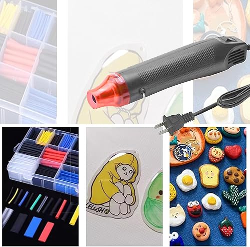 Miniatura 3 de Mini pistola de calor portátil de 300 W, pistola de calor de mano de doble temperatura, 392  y 662  pistola de aire caliente para eliminar tazas de