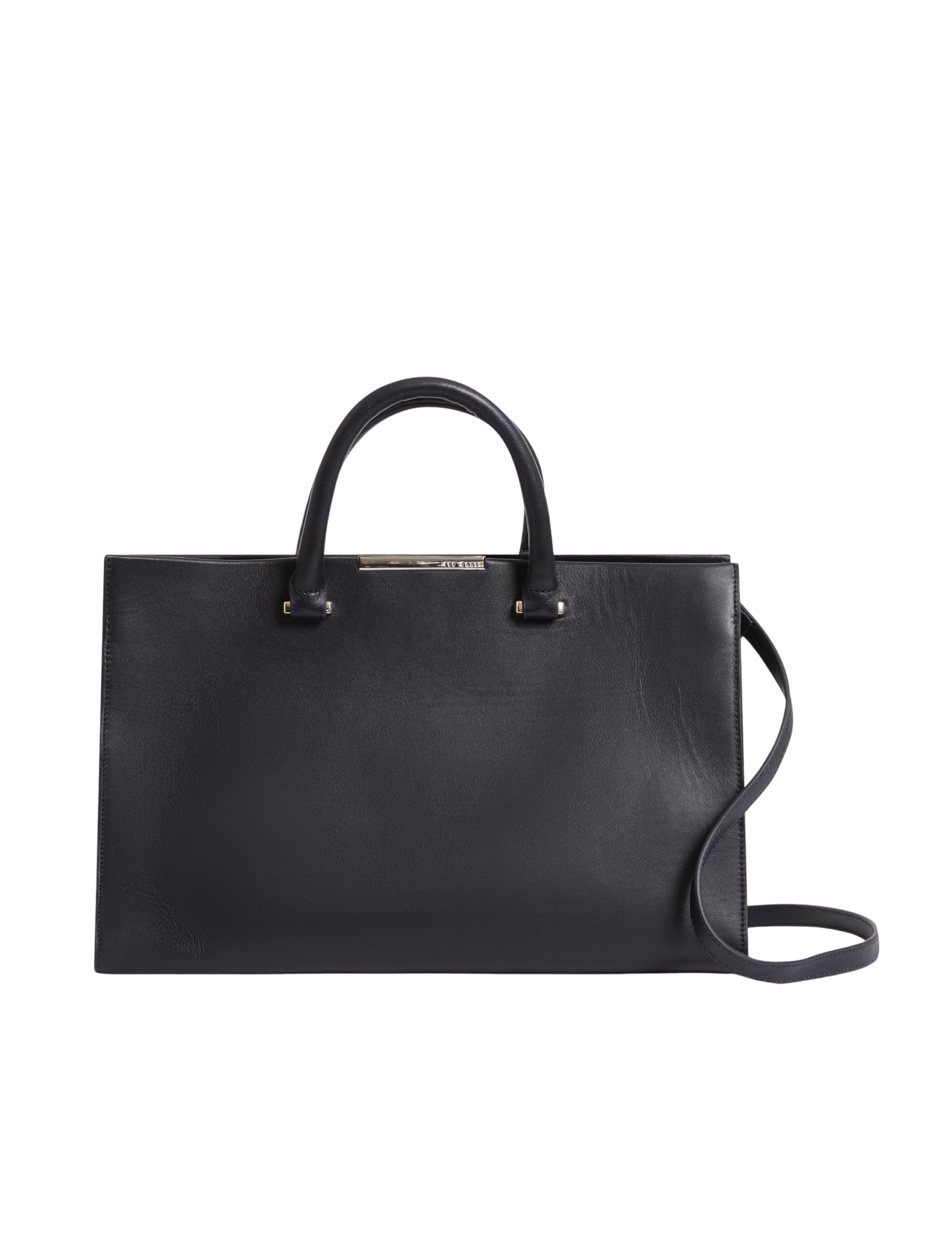 Ted Baker london bar detail extra large leather tote, navy, one size