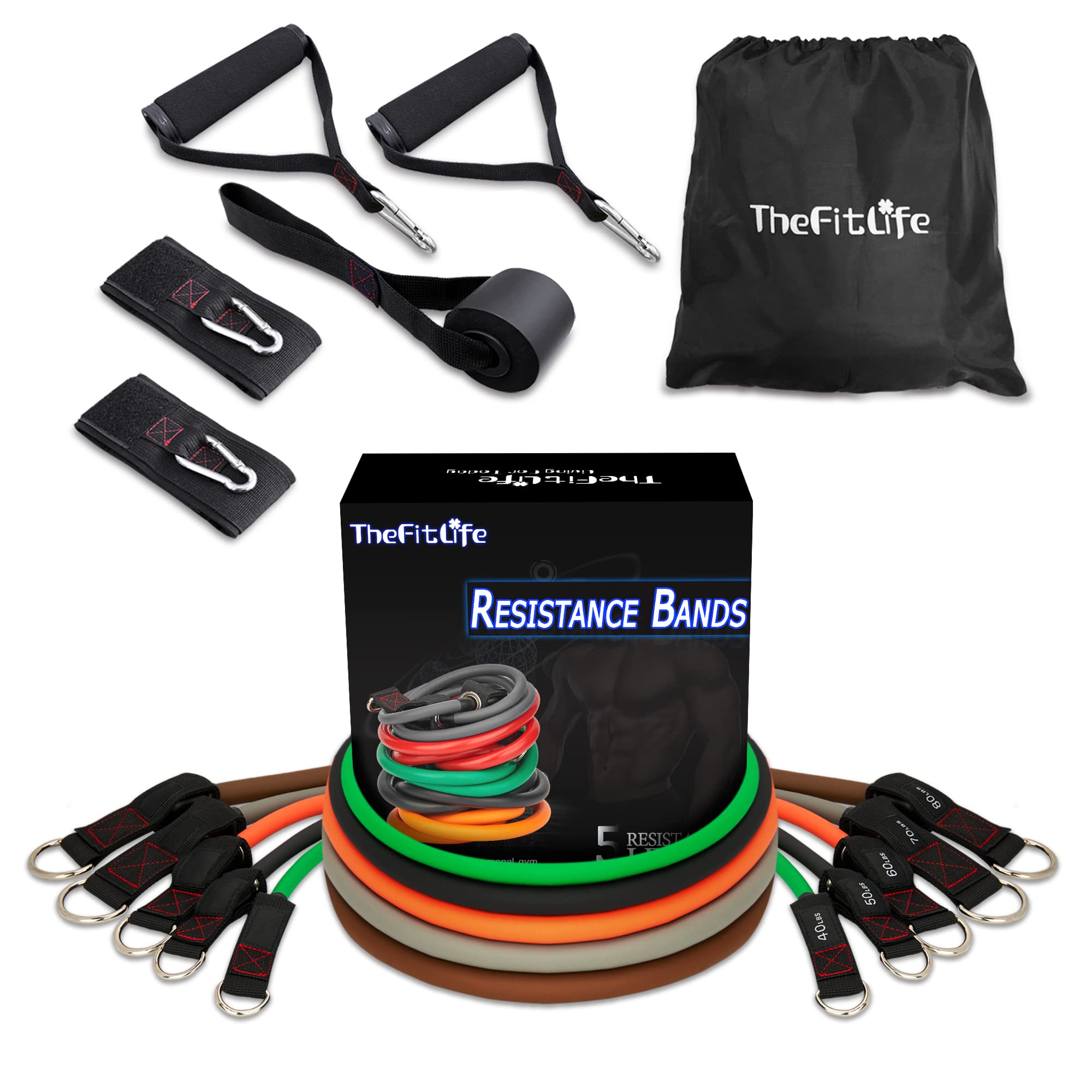 Amazon | TheFitLife トレーニングチューブ チューブ トレーニング 筋